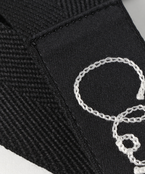CLANE（クラネ）の「【CLANE HOMME】STITCH LOGO BELT（ベルト・メンズ・ブラック・FREE）」の5枚目の写真