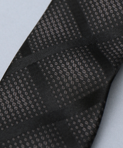 5351 POUR LES HOMMES（ゴーサンゴーイチプールオム）の「シルクジャガードスクエアネクタイ（ネクタイ・メンズ・シルバー/ブラック/ワインレッド・FREE）」の7枚目の写真