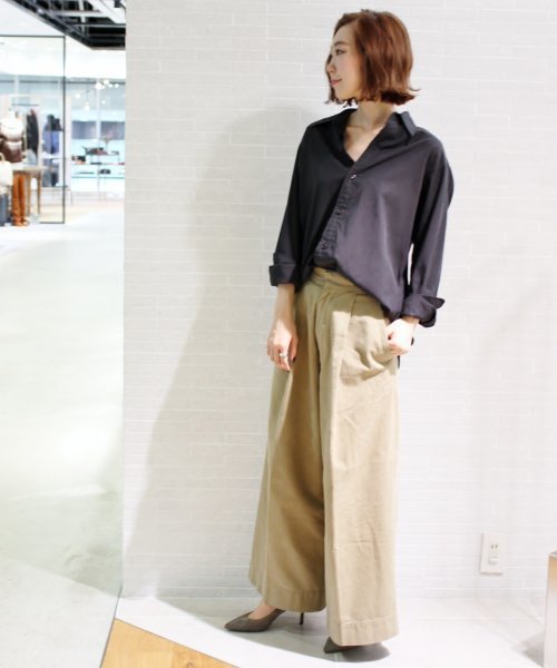 Plage セミワイドチノ 今季商品　新品 予約》R'IAM Super wide CHINO パンツ（チノパンツ）｜Plage