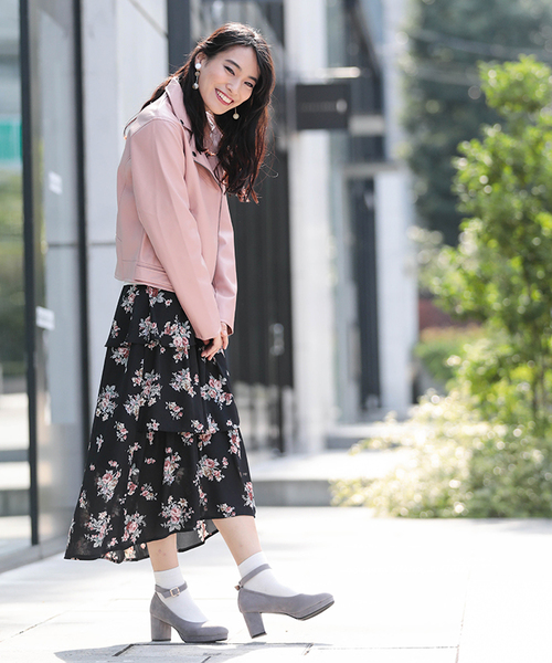 WEGO(ウィゴー)の「WEGO/ライダースジャケット(ライダースジャケット・レディース・ブラック/ライトピンク・LARGE/MEDIUM)」の20枚目の写真