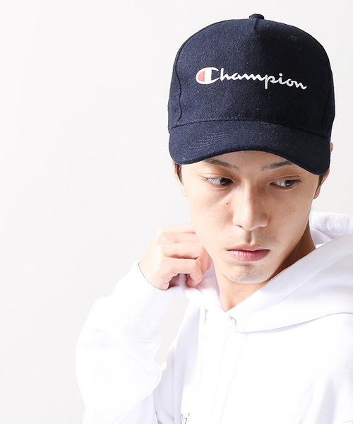 Champion（チャンピオン）の「∴WEGO/Champion別注メルトンキャップ（キャップ・メンズ・ブラック/ダークグリーン/ネイビー/グレー/ワイン・FREE）」の7枚目の写真