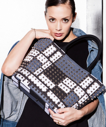 DRESSCAMP (ドレスキャンプ)TRIANGULAR モンドリアンパターン 2WAYトートバッグ