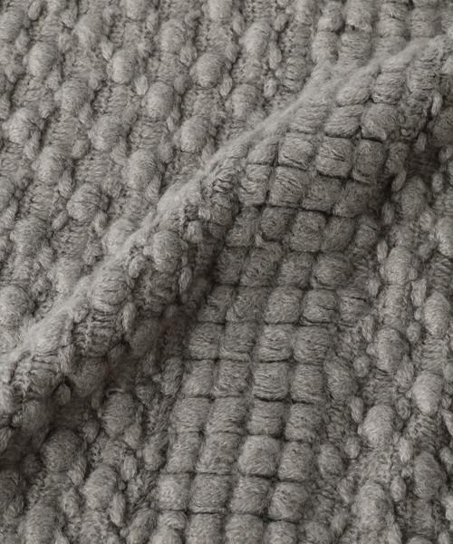 Another Edition(アナザーエディション)の「変形編みストール(ストール/ショール・レディース・オフホワイト/ブラック/グレー・FREE)」の6枚目の写真