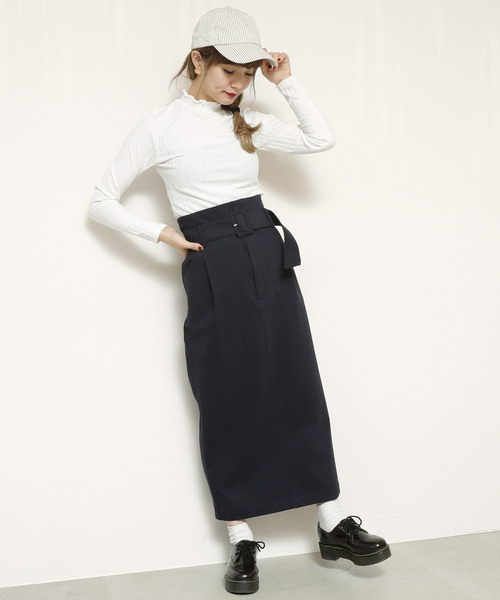 RAY CASSIN(レイカズン)の「ワイドリブメロウプチハイプルオーバー(Tシャツ/カットソー・レディース・ライトグレー/ブラック/オフホワイト/ブルー・FREE)」の15枚目の写真