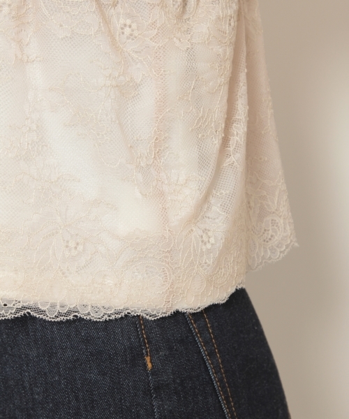 PAGEBOY（ページボーイ）の「袖ボリューム×レースキャミセット（Tシャツ/カットソー・レディース・オフホワイト/ピンク/アイボリー・FREE）」の19枚目の写真