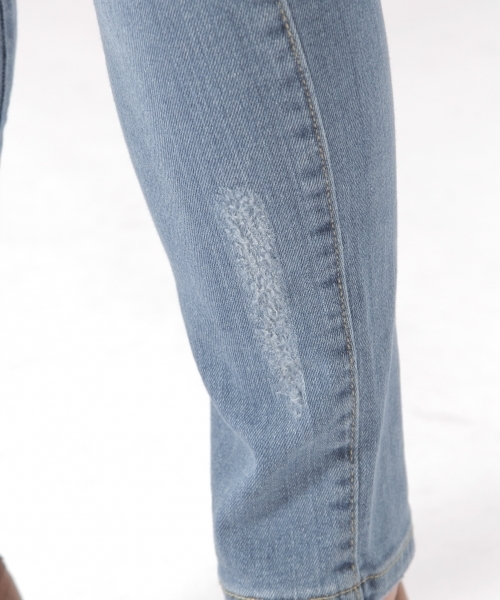BAYFLOW（ベイフロー）の「BAYFLOW／スキニーリペアデニム　18SS（デニムパンツ・レディース・ライトブルー/サックスブルー/インディゴブルー・22inch/23inch/24inch/25inch/26inch）」の14枚目の写真