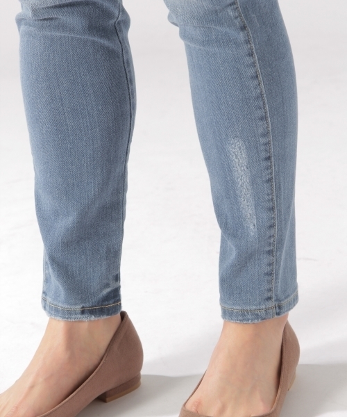 BAYFLOW（ベイフロー）の「BAYFLOW／スキニーリペアデニム　18SS（デニムパンツ・レディース・ライトブルー/サックスブルー/インディゴブルー・22inch/23inch/24inch/25inch/26inch）」の15枚目の写真