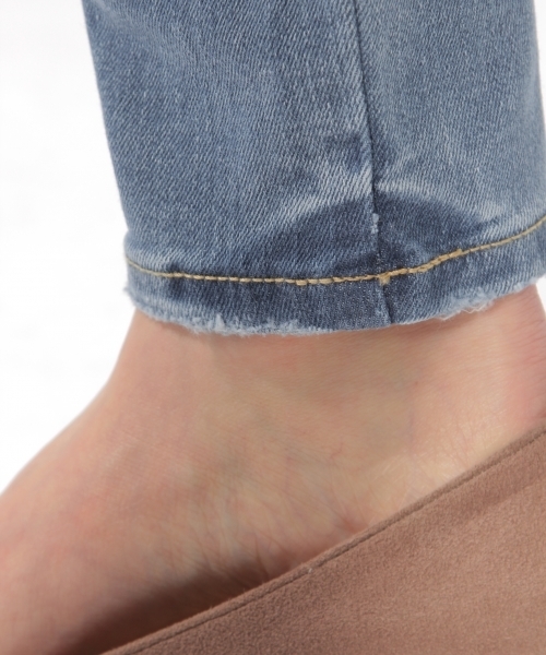 BAYFLOW（ベイフロー）の「BAYFLOW／スキニーリペアデニム　18SS（デニムパンツ・レディース・ライトブルー/サックスブルー/インディゴブルー・22inch/23inch/24inch/25inch/26inch）」の16枚目の写真