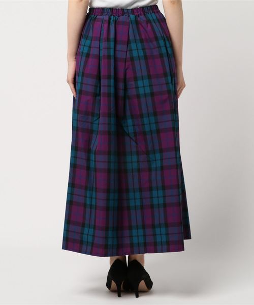 notch.（ノッチ）の「チェックマキシスカート（スカート・レディース・パープル/ブルー・M/L）」の4枚目の写真