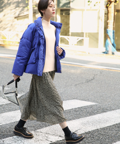 LOWRYS FARM（ローリーズファーム）の「スタンドダウン　813114（ダウンジャケット/コート・レディース・ブラック/パープル/ブルー・FREE）」の19枚目の写真