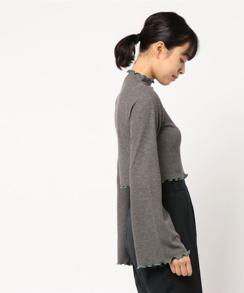 PAGEBOY(ページボーイ)の「配色メロートップス(Tシャツ/カットソー・レディース・ネイビー/グレー・FREE)」の4枚目の写真