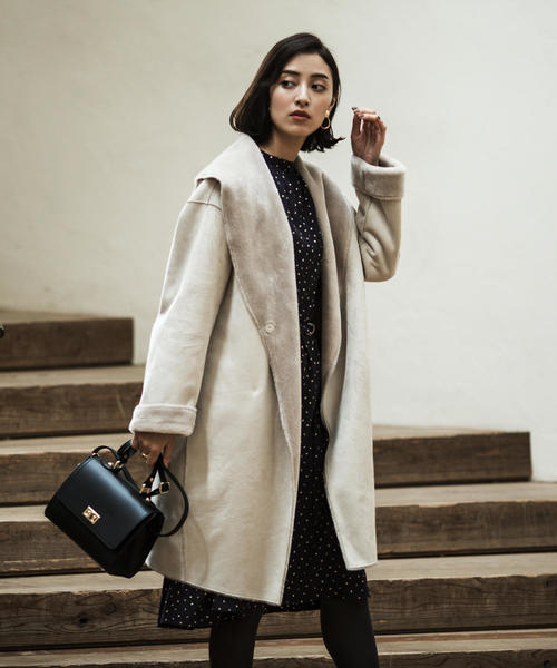 フェイクムートンショールコート THE STATION STORE（ザ ステーション ストア）の「＜closet story