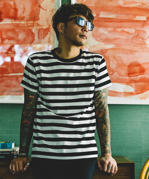 CRIMIE(クライミー)の「【2枚組】BORDER T-SHIRT 2P-PACK(Tシャツ/カットソー・メンズ・ブラック・LARGE/MEDIUM/SMALL/X-LARGE/X-SMALL/XX-LARGE)」の9枚目の写真