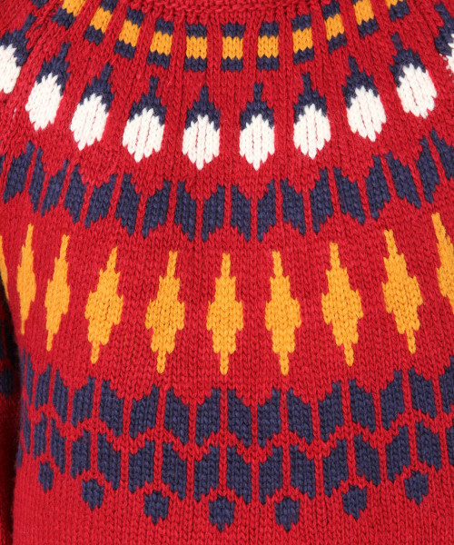 LOWRYS FARM（ローリーズファーム）の「フェアアイルプルオーバー　816668（ニット/セーター・レディース・ブラック/レッド/グレー/ベージュ・FREE）」の8枚目の写真