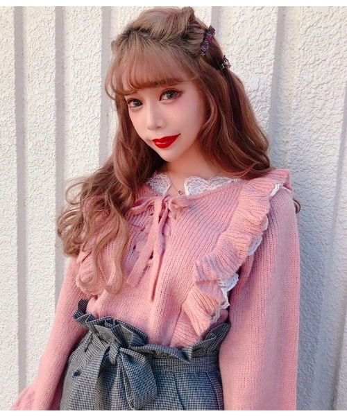 ニット/セーター swankiss Swankiss（スワンキス）の「KJ ribbon gift TOPS（ニット/セーター