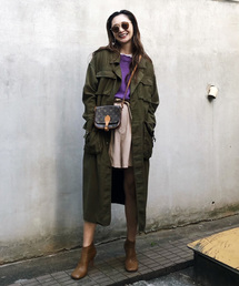 ジャケット・アウター Ameri VINTAGE ARMY POCKET LONG COAT Ameri（アメリ）の「ARMY POCKET LONG COAT（ミリタリー