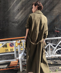 【Ameri vintage】ARMY POCKET LONG COAT カーキ Ameri（アメリ）の「ARMY POCKET LONG COAT（ミリタリー