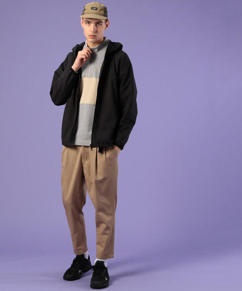 coen（コーエン）の「ビッグシルエットハーフジップスイッチスウェット(トレーナー)(UTILITY LINE)（スウェット・メンズ・ベージュ/グレー・SMALL/MEDIUM/LARGE）」の10枚目の写真