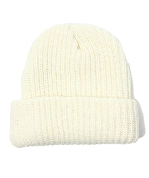 SHIPS for women（シップスフォーウィメン）の「★★Rohw Master Product/SHIPS リブ ニット キャップ（ニットキャップ/ビーニー・レディース・オフホワイト/チャコールグレー/ブラック/レッド/ブルー・ONE SIZE）」の2枚目の写真