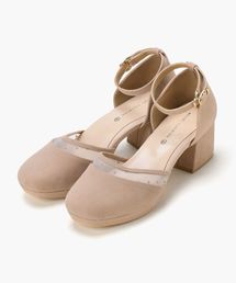 チュールセパレートパンプス