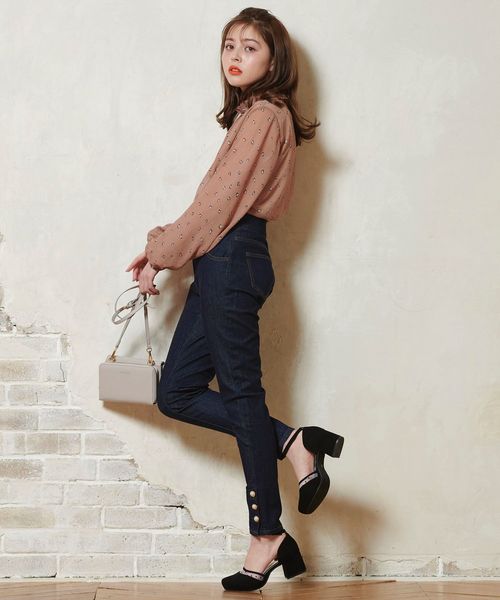 MAJESTIC LEGON（マジェスティックレゴン）の「チュールセパレートパンプス（パンプス・レディース・ブラック/アイボリー/ピンク・SMALL/MEDIUM/LARGE/X-LARGE）」の9枚目の写真