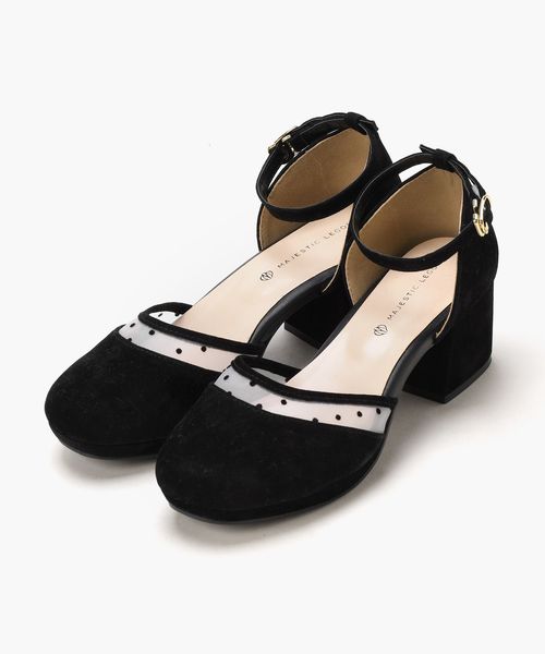 MAJESTIC LEGON（マジェスティックレゴン）の「チュールセパレートパンプス（パンプス・レディース・ブラック/アイボリー/ピンク・SMALL/MEDIUM/LARGE/X-LARGE）」の8枚目の写真