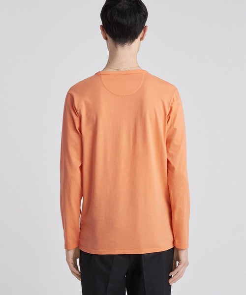 Saturdays NYC（サタデーズ ニューヨークシティ ）の「James Pima Long Sleeve Shirt（Tシャツ/カットソー・メンズ・ネイビー/オレンジ・X-LARGE/M/X-SMALL/S/L）」の12枚目の写真