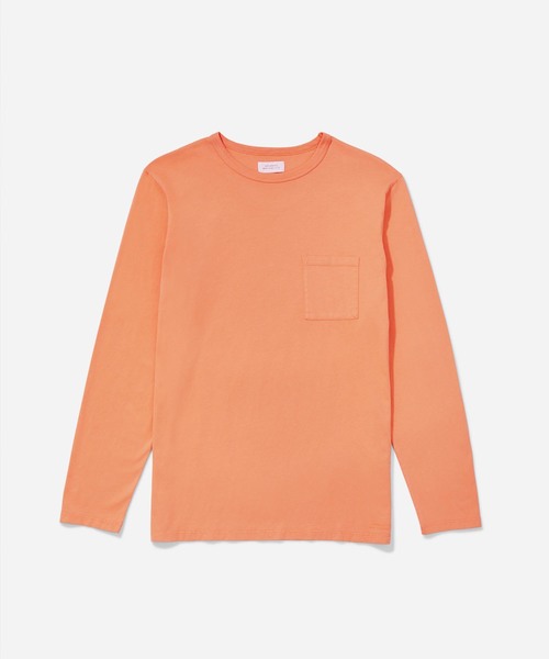 Saturdays NYC（サタデーズ ニューヨークシティ ）の「James Pima Long Sleeve Shirt（Tシャツ/カットソー・メンズ・ネイビー/オレンジ・X-LARGE/M/X-SMALL/S/L）」の7枚目の写真