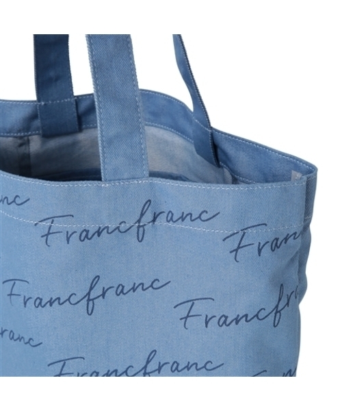 Francfranc（フランフラン）の「ロゴ トートバッグ デニム