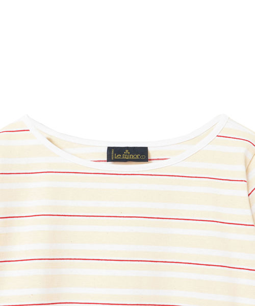 SHIPS(シップス)の「Le minor:EVASEE(Tシャツ/カットソー・レディース・オフホワイト/ブルー/マルチ・ONE SIZE)」の4枚目の写真