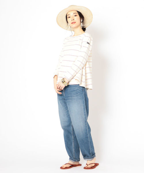 SHIPS(シップス)の「Le minor:EVASEE(Tシャツ/カットソー・レディース・オフホワイト/ブルー/マルチ・ONE SIZE)」の13枚目の写真