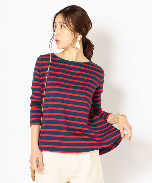 SHIPS(シップス)の「Le minor:EVASEE(Tシャツ/カットソー・レディース・オフホワイト/ブルー/マルチ・ONE SIZE)」の15枚目の写真