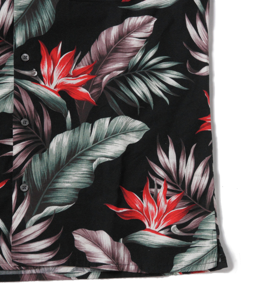 JACKROSE（ジャックローズ）の「ボタニカルアロハシャツ　ユニセックス（シャツ/ブラウス・メンズ・ブラック・M/L/XL）」の6枚目の写真