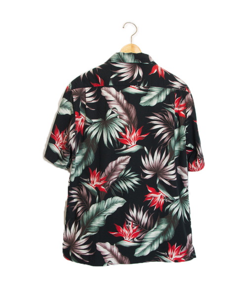 JACKROSE（ジャックローズ）の「ボタニカルアロハシャツ　ユニセックス（シャツ/ブラウス・メンズ・ブラック・M/L/XL）」の7枚目の写真