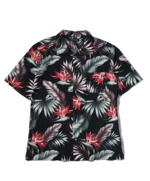 JACKROSE（ジャックローズ）の「ボタニカルアロハシャツ　ユニセックス（シャツ/ブラウス・メンズ・ブラック・M/L/XL）」の8枚目の写真