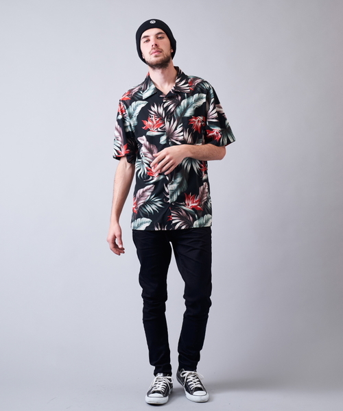 JACKROSE（ジャックローズ）の「ボタニカルアロハシャツ　ユニセックス（シャツ/ブラウス・メンズ・ブラック・M/L/XL）」の17枚目の写真