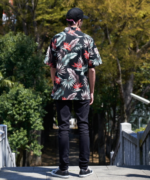 JACKROSE（ジャックローズ）の「ボタニカルアロハシャツ　ユニセックス（シャツ/ブラウス・メンズ・ブラック・M/L/XL）」の10枚目の写真