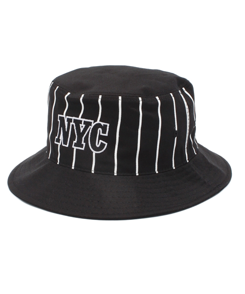 WEGO（ウィゴー）の「WEGO/NYCストライプバケットハット（ハット・メンズ・ホワイト/ブラック/ネイビー・FREE）」の3枚目の写真