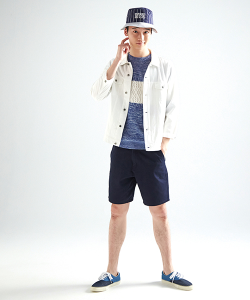 WEGO（ウィゴー）の「WEGO/NYCストライプバケットハット（ハット・メンズ・ホワイト/ブラック/ネイビー・FREE）」の15枚目の写真