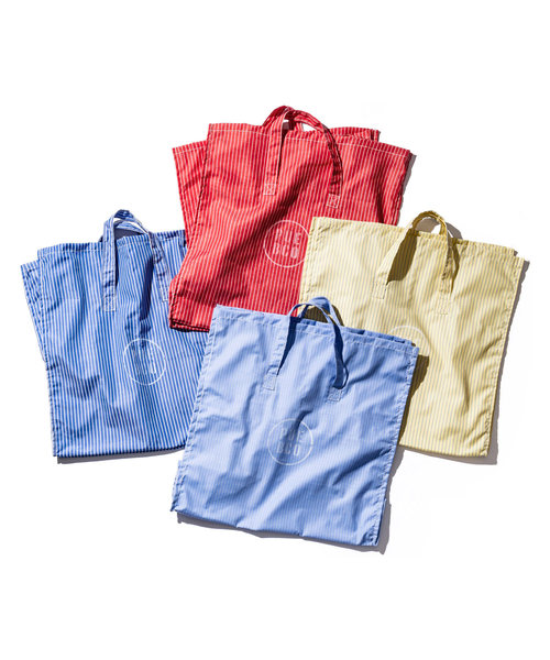 PUEBCO(プエブコ)の「SHIRT FABRIC BAG(エコバッグ/サブバッグ・メンズ・ライトブルー/レッド/イエロー/ブルー・ONE SIZE)」の6枚目の写真