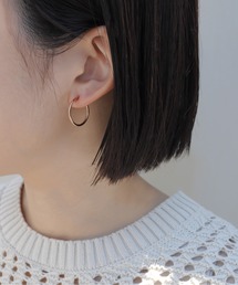 ieLS | 金属アレルギー対応 「ieLS」ステンレス　シンプルサークルイヤリング(イヤリング)