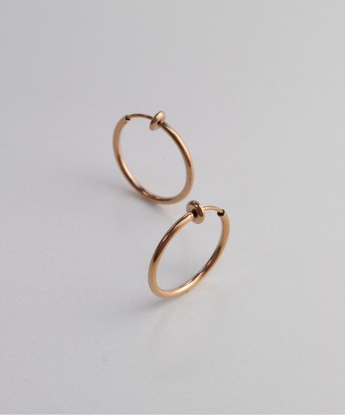 ieLS（イエルズ）の「金属アレルギー対応 「ieLS」ステンレス　シンプルサークルイヤリング（イヤリング・レディース・シルバー/ゴールド/ピンク・ONE SIZE）」の4枚目の写真