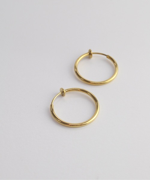 ieLS（イエルズ）の「金属アレルギー対応 「ieLS」ステンレス　シンプルサークルイヤリング（イヤリング・レディース・シルバー/ゴールド/ピンク・ONE SIZE）」の6枚目の写真