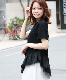 【HERCLOSET】アシメフリルTシャツ