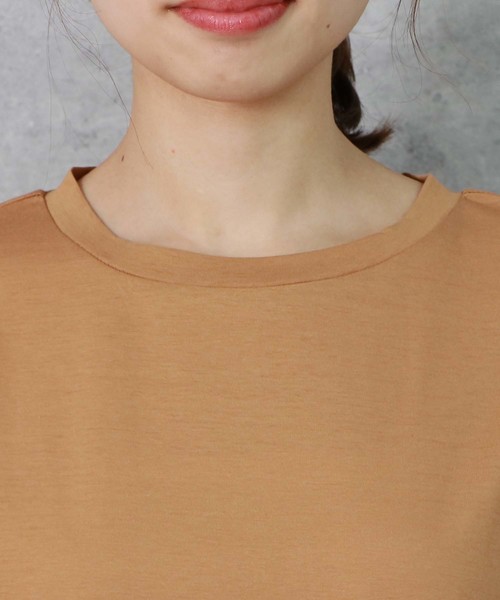 HER CLOSET（ハークローゼット）の「【HERCLOSET】アシメフリルTシャツ（Tシャツ/カットソー・レディース・ホワイト/ブラック/ネイビー/グレー/カーキ/キャメル・M）」の12枚目の写真