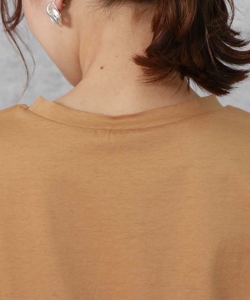 HER CLOSET（ハークローゼット）の「【HERCLOSET】アシメフリルTシャツ（Tシャツ/カットソー・レディース・ホワイト/ブラック/ネイビー/グレー/カーキ/キャメル・M）」の13枚目の写真