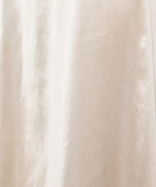 H　BEAUTY&YOUTH UNITED ARROWS（エイチビューティーアンドユースユナイテッドアローズ）の「＜H＞WET SATIN FLARE SKIRT/スカート（スカート・レディース・ネイビー/ダークグレー/ナチュラル・MEDIUM/SMALL）」の5枚目の写真