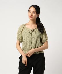 ehka sopo | 花柄シフォンブラウス(シャツ/ブラウス)