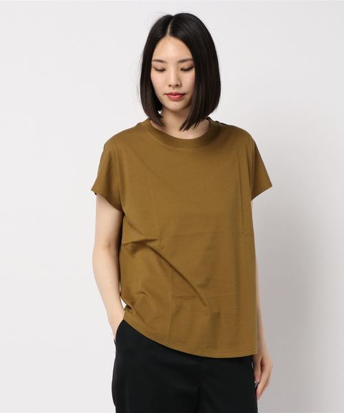 AMERICAN HOLIC(アメリカンホリック)の「フレンチスリーブカットプルオーバー(Tシャツ/カットソー・レディース・ブラック/ベージュ/オフホワイト/マスタード・M/L)」の4枚目の写真