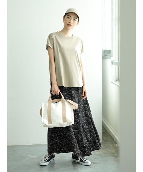 AMERICAN HOLIC(アメリカンホリック)の「フレンチスリーブカットプルオーバー(Tシャツ/カットソー・レディース・ブラック/ベージュ/オフホワイト/マスタード・M/L)」の13枚目の写真